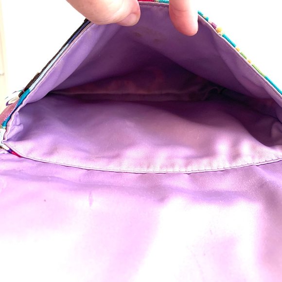 Limited Edition Coach Poppy Pop C Large Spotlight Sequins gems glitter metallic - Picture 12 of 16